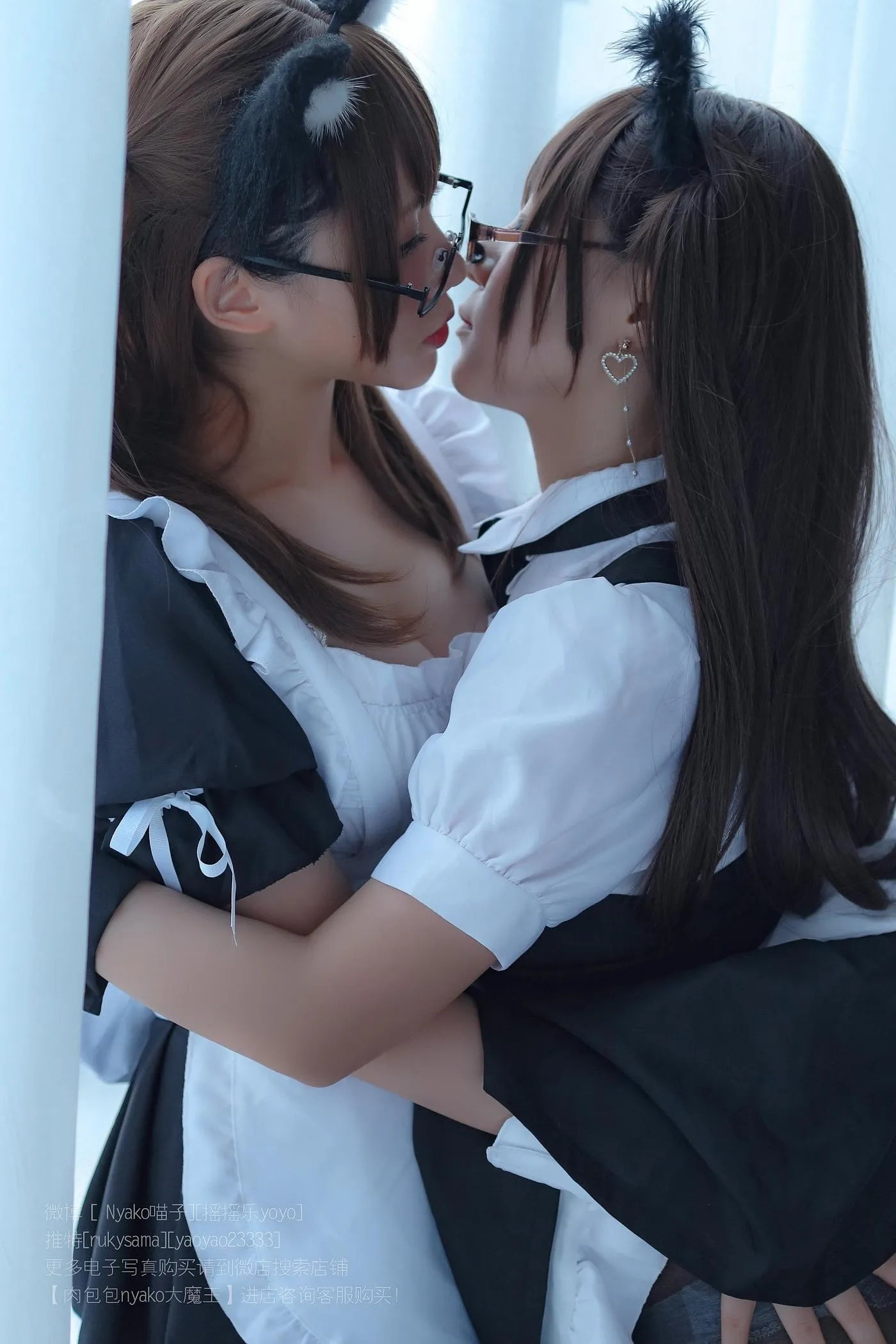 Nyako喵子 – NO.10 摇摇乐 双人女仆 [81P]插图5